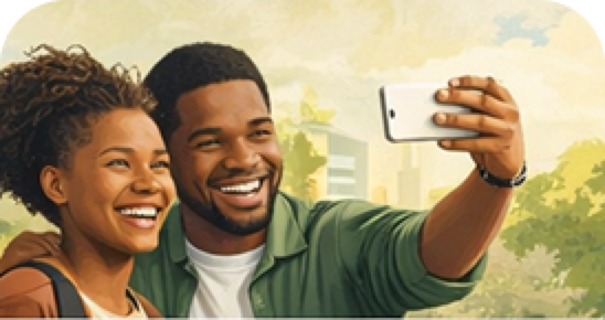 Social — people connecting outdoors